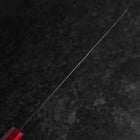 Gyuto Blue Steel #1 Kurouchi Walnut Red Handle 240mm (9.4”)-[Musashi]-[Japanese-Kitchen-Knives]