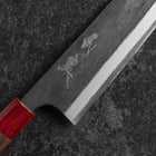 Gyuto Blue Steel #1 Kurouchi Walnut Red Handle 240mm-[Musashi]-[Japanese-Kitchen-Knives]