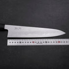 Gyuto Blue Steel #1 Suminagashi Buffalo Ebony Handle 240mm (9.4”)-[Musashi]-[Japanese-Kitchen-Knives]