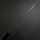 Gyuto Blue Steel #2 Kurouchi Buffalo Ebony Handle 210mm (8.3”)-[Musashi]-[Japanese-Kitchen-Knives]