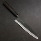 Gyuto Blue Steel #2 Kurouchi Buffalo Ebony Handle 210mm (8.3”)-[Musashi]-[Japanese-Kitchen-Knives]