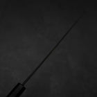 Gyuto Blue Steel #2 Kurouchi Chokin Crane Buffalo Ebony Handle 210mm (8.3”)-[Musashi]-[Japanese-Kitchen-Knives]