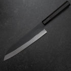 Gyuto Blue Steel #2 Kurouchi Chokin Dragon Buffalo Ebony Handle 210mm (Asamura)-[Musashi]-[Japanese-Kitchen-Knives]