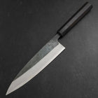 Gyuto Blue Steel #2 Kurouchi Chokin Dragon Buffalo Ebony Handle 210mm-[Musashi]-[Japanese-Kitchen-Knives]