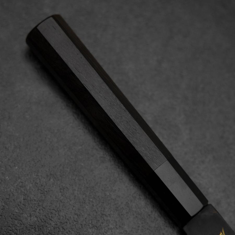 Gyuto Blue Steel #2 Kurouchi Chokin Dragon Buffalo Ebony Handle