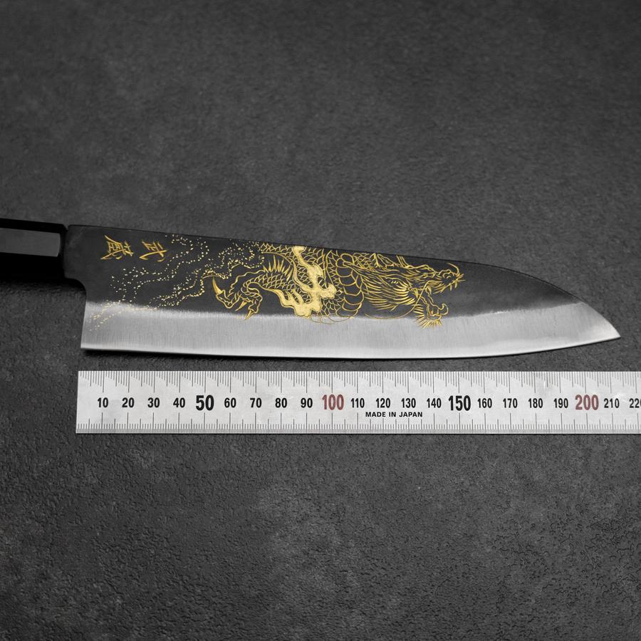 misaki takeuchi feve　ドラゴン Gyuto Blue Steel #2 Kurouchi Chokin Dragon Buffalo Ebony Handle
