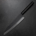 Gyuto Blue Steel #2 Kurouchi Chokin Sakura-Fuji Buffalo Ebony Handle 210mm (Asamura) (8.3”)-[Musashi]-[Japanese-Kitchen-Knives]