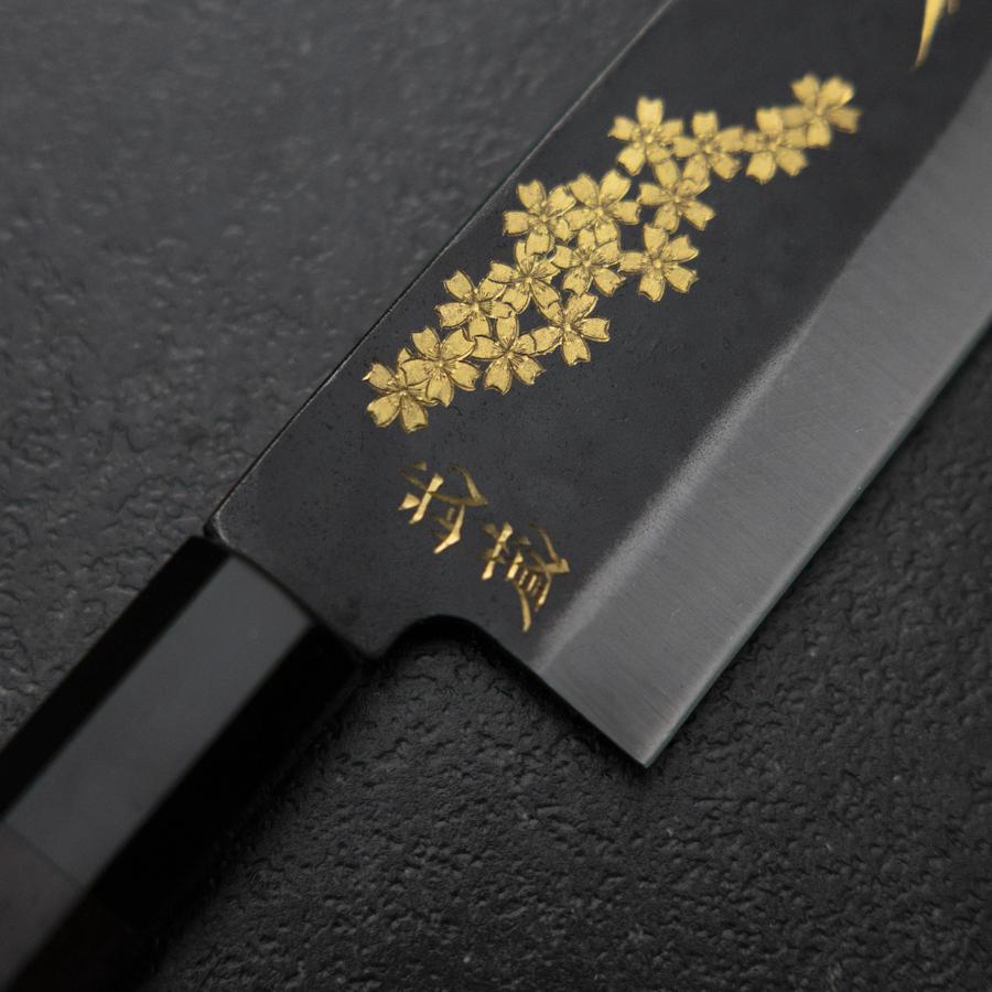 Gyuto Blue Steel #2 Kurouchi Chokin Sakura-Fuji Buffalo Ebony