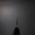 Gyuto Blue Steel #2 Kurouchi Chokin Sakura-Fuji Buffalo Ebony Handle 210mm (Asamura)-[Musashi]-[Japanese-Kitchen-Knives]