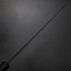 Gyuto Blue Steel #2 Kurouchi Chokin Sakura-Fuji Buffalo Ebony Handle 210mm (Asamura)-[Musashi]-[Japanese-Kitchen-Knives]