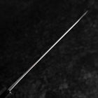 Gyuto Blue Steel #2 Kurouchi Chokin Samurai New-Moon Buffalo Ebony Handle 210mm (Asamura)-[Musashi]-[Japanese-Kitchen-Knives]