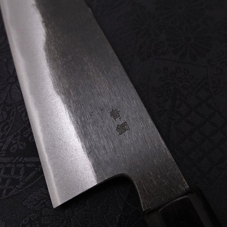 牛刀 青紙2号 黒打 蛇-桜 黒檀水牛柄 210mm – MUSASHI