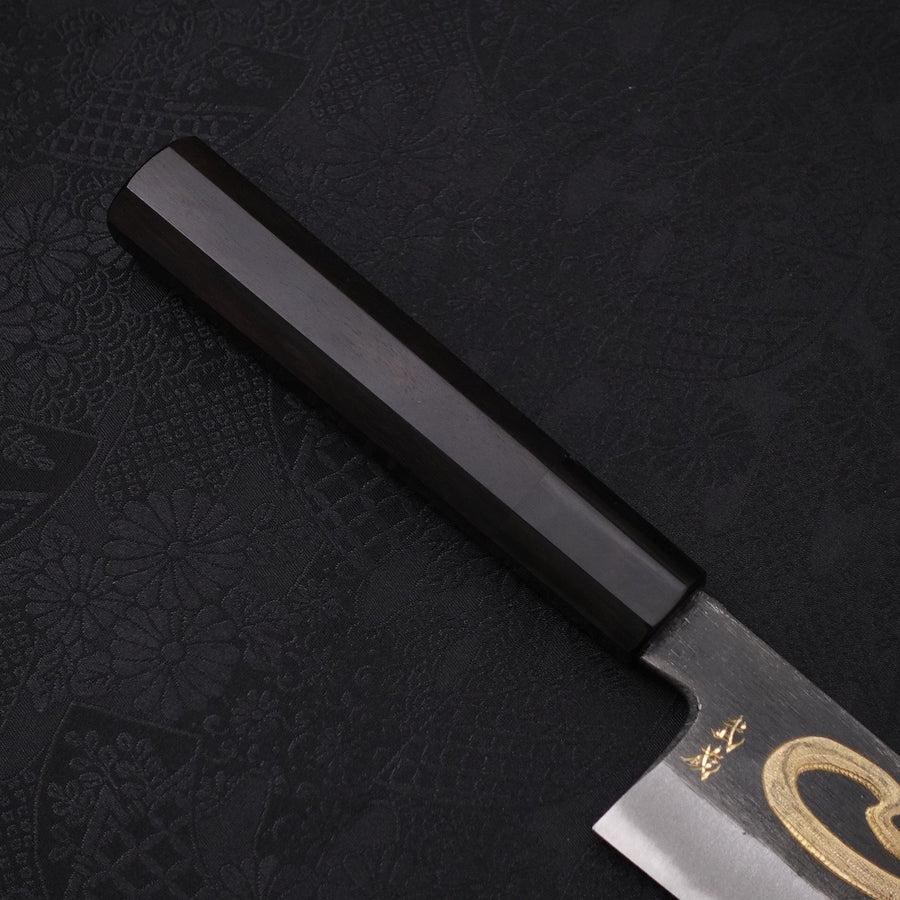 牛刀 青紙2号 黒打 蛇-桜 黒檀水牛柄 210mm – MUSASHI