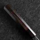 Gyuto Blue Steel #2 Kurouchi Chokin Ukiyo-E Buffalo Ebony Handle 210mm (Asamura)-[Musashi]-[Japanese-Kitchen-Knives]