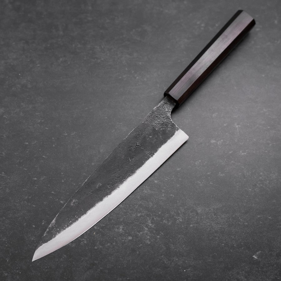 牛刀 青紙2号 黒打 黒檀水牛柄 210mm – MUSASHI