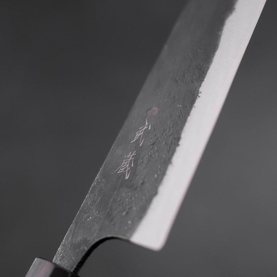 牛刀 青紙2号 黒打 黒檀水牛柄 210mm – MUSASHI