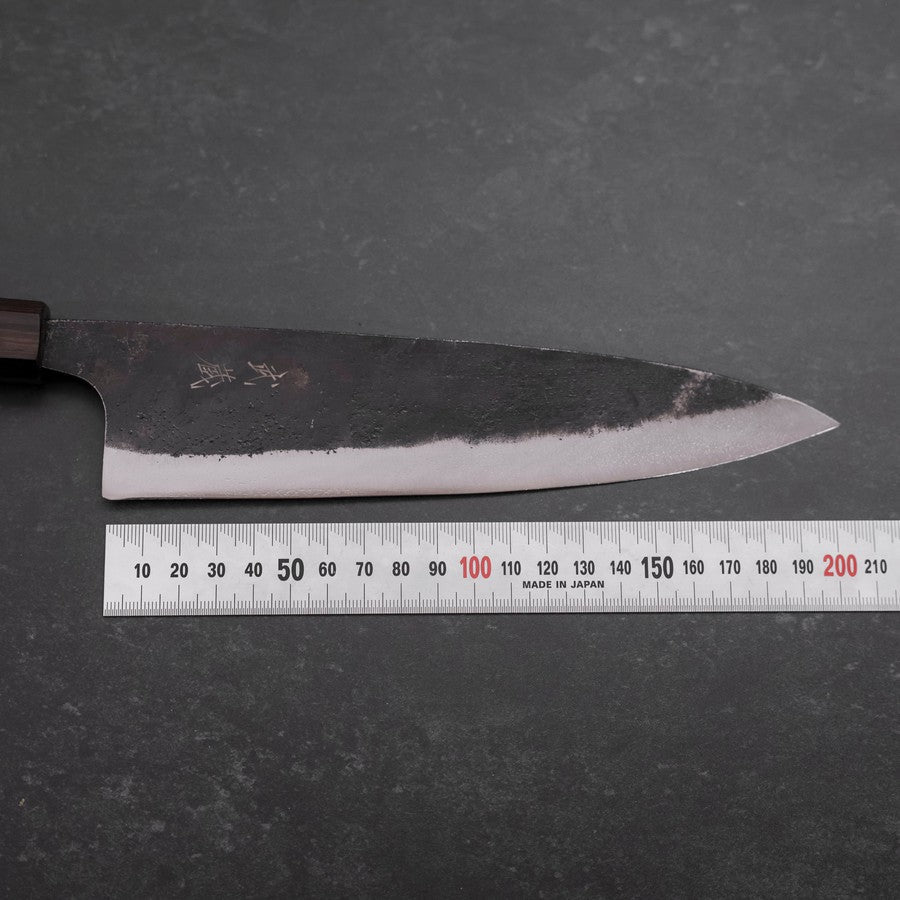 牛刀 青紙2号 黒打 黒檀水牛柄 210mm – MUSASHI