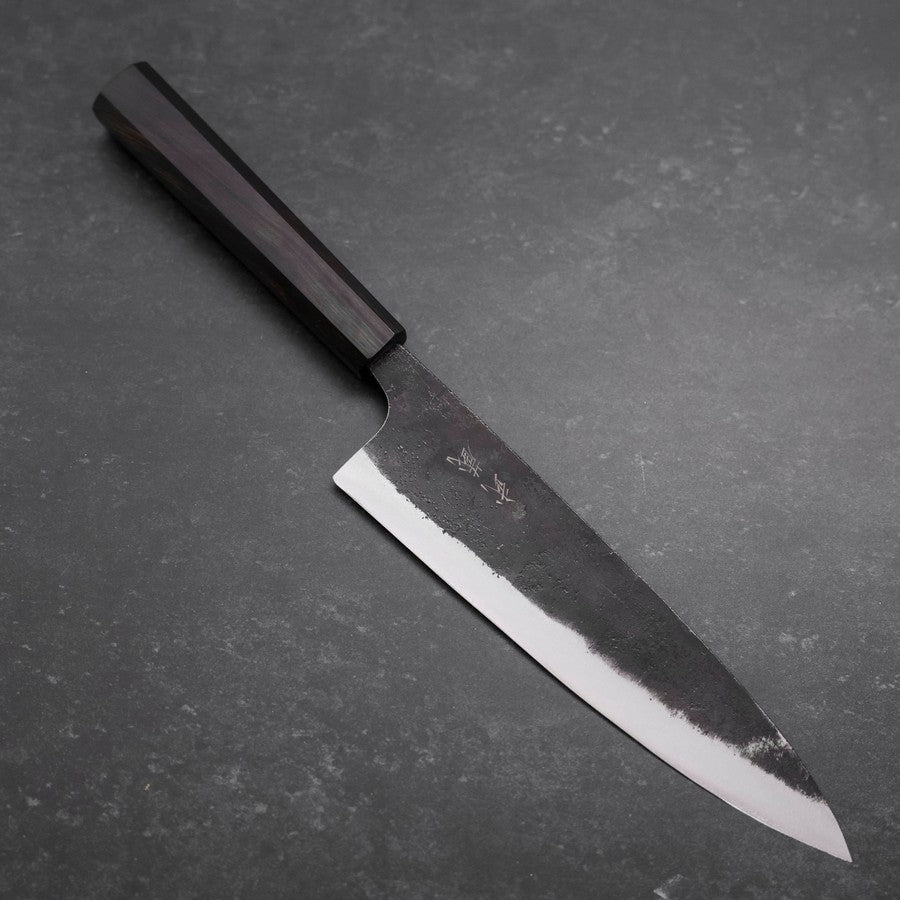 牛刀 青紙2号 黒打 黒檀水牛柄 210mm – MUSASHI