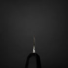 Gyuto Blue Steel #2 Kurouchi Stainless Clad Chokin Sakura-Fuji Buffalo Ebony Handle 210mm (8.3”)-[Musashi]-[Japanese-Kitchen-Knives]