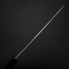 Gyuto Blue Steel #2 Kurouchi Stainless Clad Chokin Sakura-Fuji Buffalo Ebony Handle 210mm (8.3”)-[Musashi]-[Japanese-Kitchen-Knives]