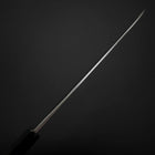 Gyuto Blue Steel #2 Kurouchi Stainless Clad Chokin Sakura-Fuji Buffalo Ebony Handle 210mm-[Musashi]-[Japanese-Kitchen-Knives]