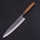 Gyuto Blue Steel #2 Kurouchi Sumi Urushi Handle 210mm (8.3”)-[Musashi]-[Japanese-Kitchen-Knives]