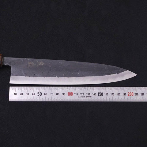 Gyuto Blue Steel #2 Kurouchi Sumi Urushi Handle 210mm (8.3”)-[Musashi]-[Japanese-Kitchen-Knives]