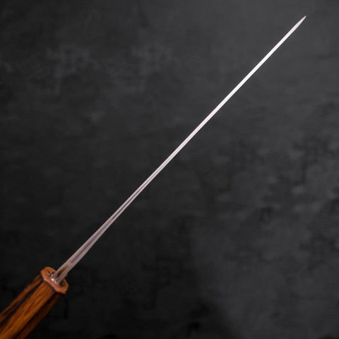 Gyuto Blue Steel #2 Nashiji Stainless Clad Sumi Urushi Handle 210mm (8.3”)-[Musashi]-[Japanese-Kitchen-Knives]