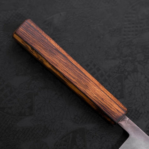 Gyuto Blue Steel #2 Nashiji Stainless Clad Sumi Urushi Handle 210mm (8.3”)-[Musashi]-[Japanese-Kitchen-Knives]