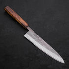 Gyuto Blue Steel #2 Nashiji Stainless Clad Sumi Urushi Handle 210mm (8.3”)-[Musashi]-[Japanese-Kitchen-Knives]