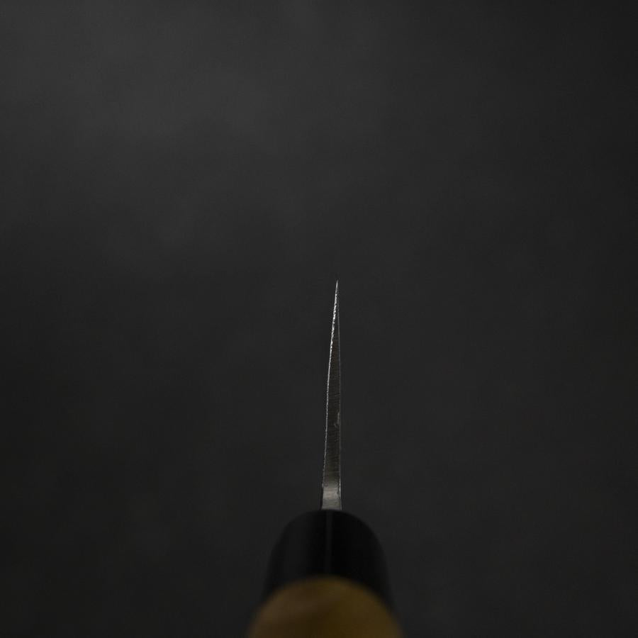 Gyuto Blue Steel #2 Nashiji Stainless Clad Yew Handle 210mm-[Musashi]-[Japanese-Kitchen-Knives]