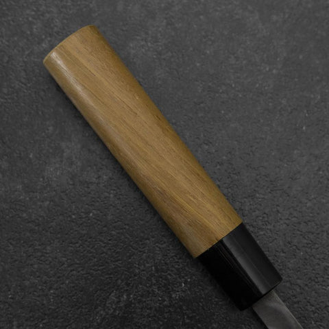 Gyuto Blue Steel #2 Nashiji Stainless Clad Yew Handle 210mm-[Musashi]-[Japanese-Kitchen-Knives]