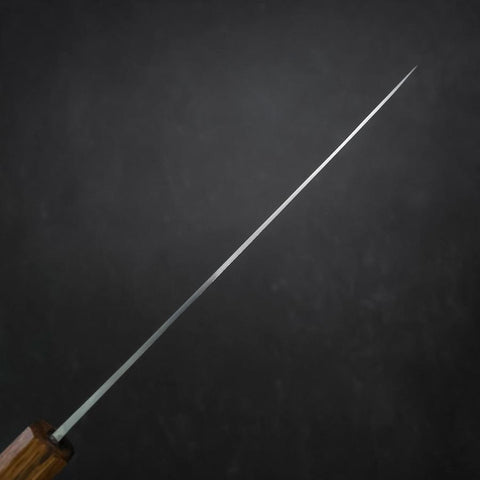 Gyuto Blue Steel #2 Stainless Clad Polished Oak Handle 165mm (6.5”)-[Musashi]-[Japanese-Kitchen-Knives]