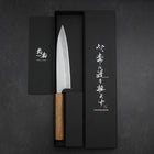 Gyuto Blue Steel #2 Stainless Clad Polished Oak Handle 165mm (6.5”)-[Musashi]-[Japanese-Kitchen-Knives]