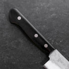 Gyuto Blue Steel #2 Stainless Clad Tsuchime Western Black Handle 180mm (7”)-[Musashi]-[Japanese-Kitchen-Knives]