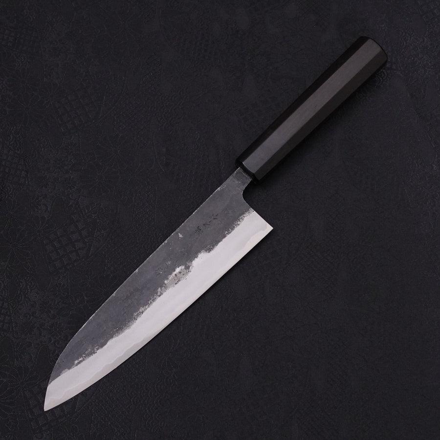 武田刃物　新見　松水　AS 牛刀　180mm 包丁　青紙スーパー　黒打　備中打 牛刀 青紙スーパー 黒打 黒檀水牛柄 180mm – MUSASHI