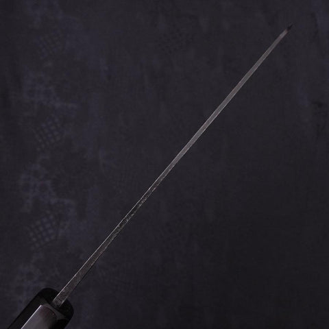 Gyuto Blue Super Kurouchi Buffalo Ebony Handle 180mm (7”)-[Musashi]-[Japanese-Kitchen-Knives]