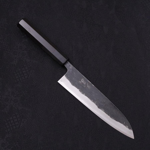 牛刀 青紙スーパー 黒打 黒檀水牛柄 180mm – MUSASHI
