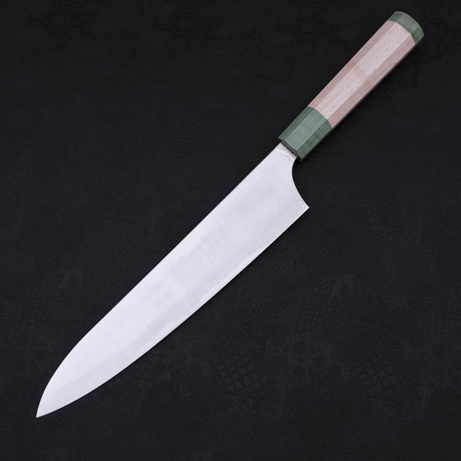 牛刀 AUS-10 磨き メープル緑柄 240mm – MUSASHI