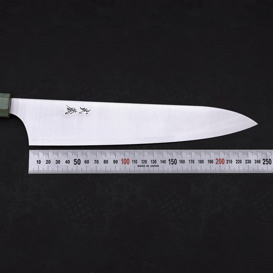 牛刀 AUS-10 磨き メープル緑柄 240mm – MUSASHI