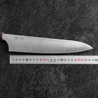 Gyuto Blue Super Polished Maple Handle 240mm-[Musashi]-[Japanese-Kitchen-Knives]