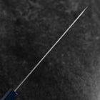 Gyuto Blue Super Tsuchime Dark Blue Urushi Handle 210mm (8.3”)-[Musashi]-[Japanese-Kitchen-Knives]