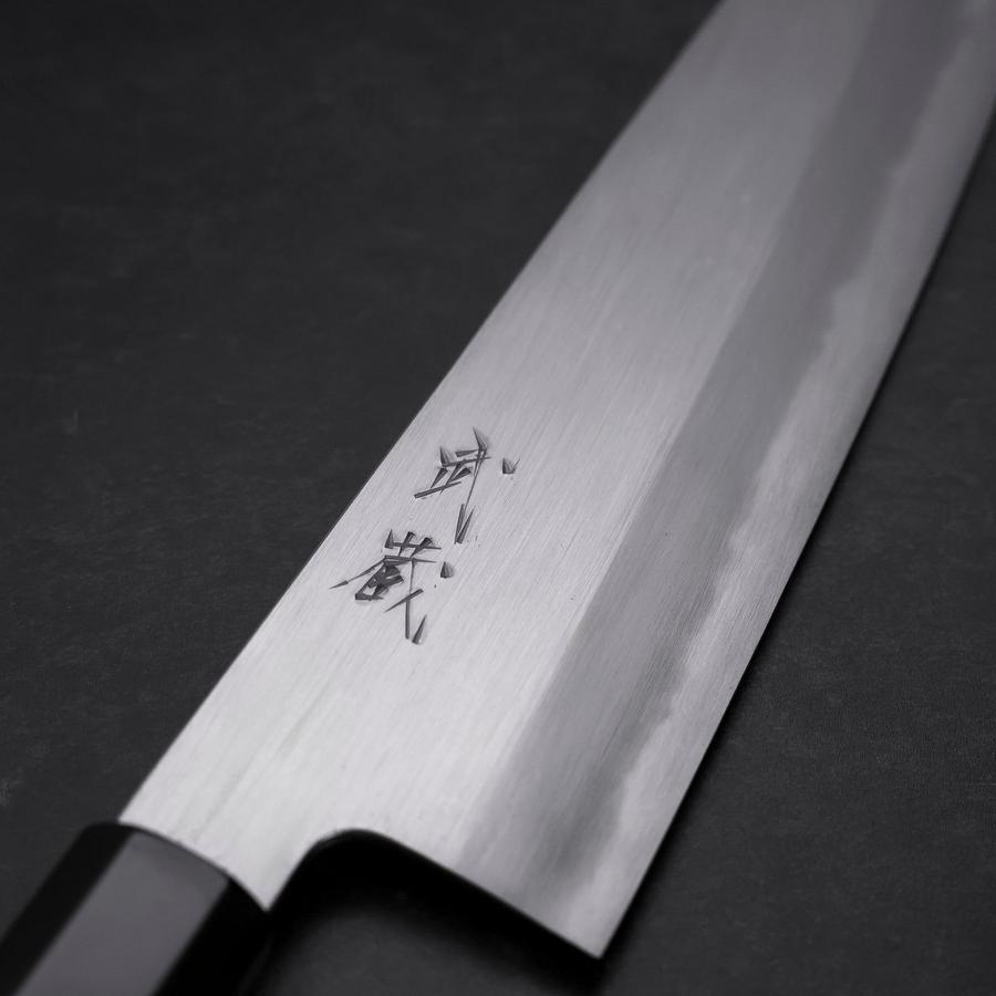牛刀青紙1號鋼墨流黒檀水牛柄240mm – MUSASHI
