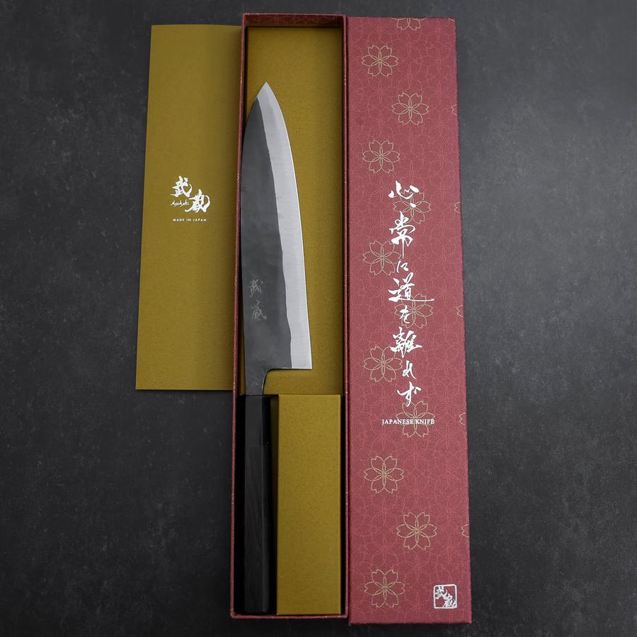 牛刀 青紙2号 黒打 墨漆柄 210mm – MUSASHI