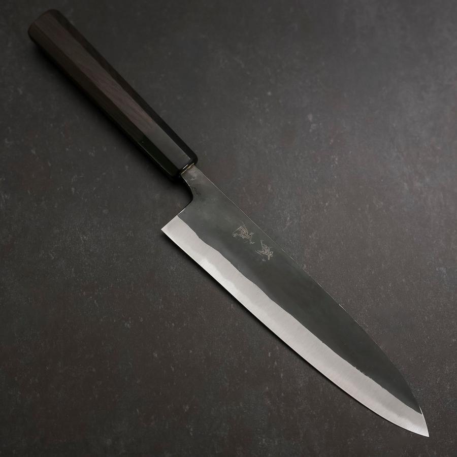 青紙2号 多層鋼 磨 筋引包丁 240㎜ G1427 焼栗柄 月光作