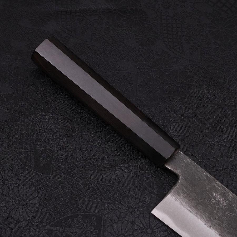 Gyuto Blue steel #2 Kurouchi Buffalo Ebony Handle 240mm-Blue steel #2-Kurouchi-Japanese Handle-[Musashi]-[Japanese-Kitchen-Knives]