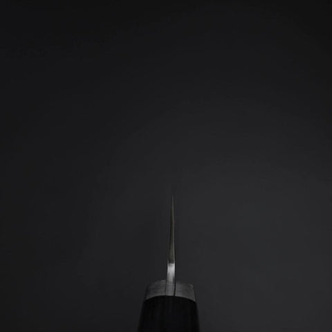 Gyuto Chromax Polished Black Western Handle 180mm (7”)-[Musashi]-[Japanese-Kitchen-Knives]