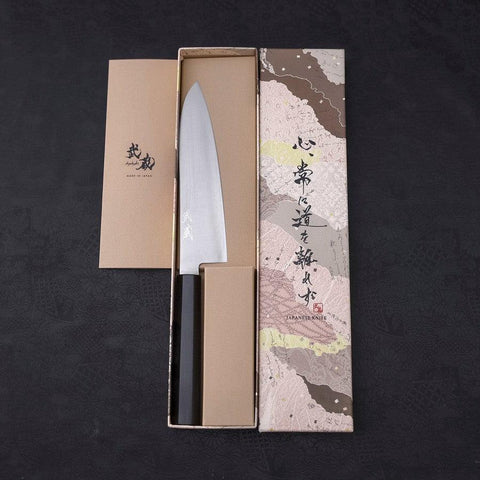 Gyuto HAP-40 Polished Buffalo Ebony Handle 180mm (7”)-[Musashi]-[Japanese-Kitchen-Knives]
