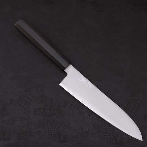 Gyuto HAP-40 Polished Buffalo Ebony Handle 180mm (7”)-[Musashi]-[Japanese-Kitchen-Knives]