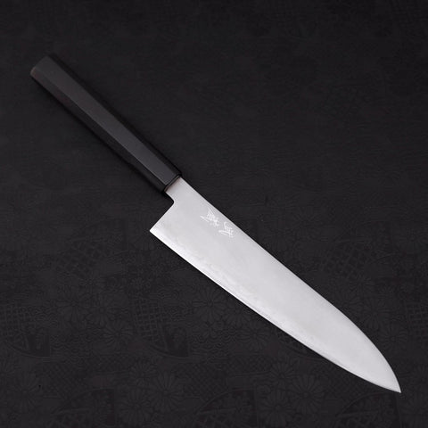 Gyuto HAP-40 Polished Buffalo Ebony Handle 210mm (8.3”)-[Musashi]-[Japanese-Kitchen-Knives]